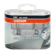P14v5S.JPG 12v Silverstar H1 55w P14 5s 2 Pz Scatola Plast. Silverstar 12v Osram Alogene