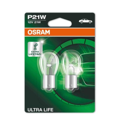 BA15S.JPG 12v Ultra Life P21w 21w Ba15s 2 Pz Blister Ultra Life 12v Osram Alogene