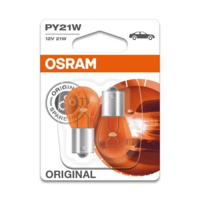 BAU15S.JPG 12v Original Line Py21w 21w Bau15s 2 Pz Blister Arancio Original Line 12v Ausiliarie Osram Alogene