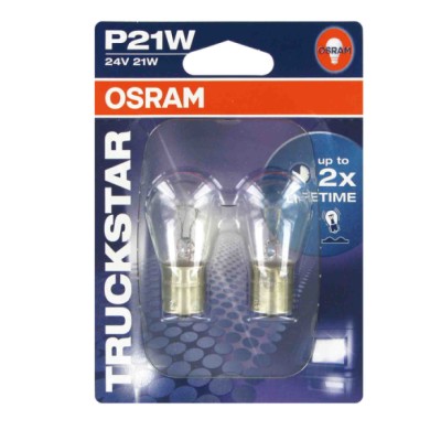 BA15S.JPG 24v Truckstar P21w 21w Ba15s 2 Pz Blister Truckstar 24v Osram Alogene