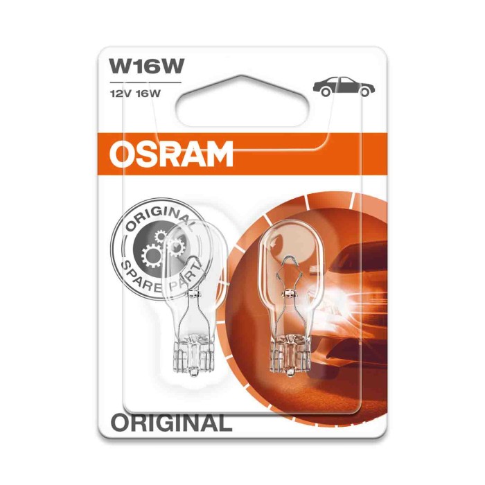 W2v1X9v5D.JPG 12v Original Line W16w 16w W2 1x9 5d 2 Pz Blister Original Line 12v Ausiliarie Osram Alogene