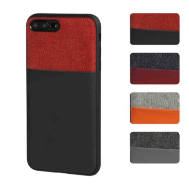 P14930-C-01.JPG Duo Pocket Cover Bicolore Con Inserti Metallici Apple Iphone 7/8 Nero/rosso Duo Pocket Cover Bicolore Con Insert