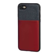 Duo Pocket Cover Bicolore Con Inserti Metallici Apple Iphone 7/8 Blu/bordeaux Duo Pocket Cover Bicolore Con Inserti Metallici