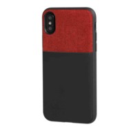 P14938-S-01.JPG Duo Pocket Cover Bicolore Con Inserti Metallici Apple Iphone X Nero/rosso Duo Pocket Cover Bicolore Con Inserti 