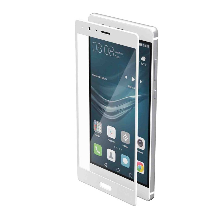 P15063-C-01.JPG Phantom Vetro Temperato Protettivo Da Bordo A Bordo Huawei P9 Plus Glossy White Protezioni Schermo