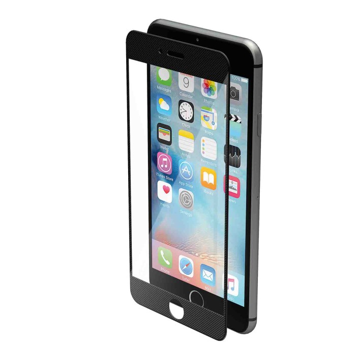 P15067-C-01.JPG Phantom Vetro Temperato Protettivo Da Bordo A Bordo Apple Iphone 6 Plus/6s Plus Pixel Black Protezioni Schermo
