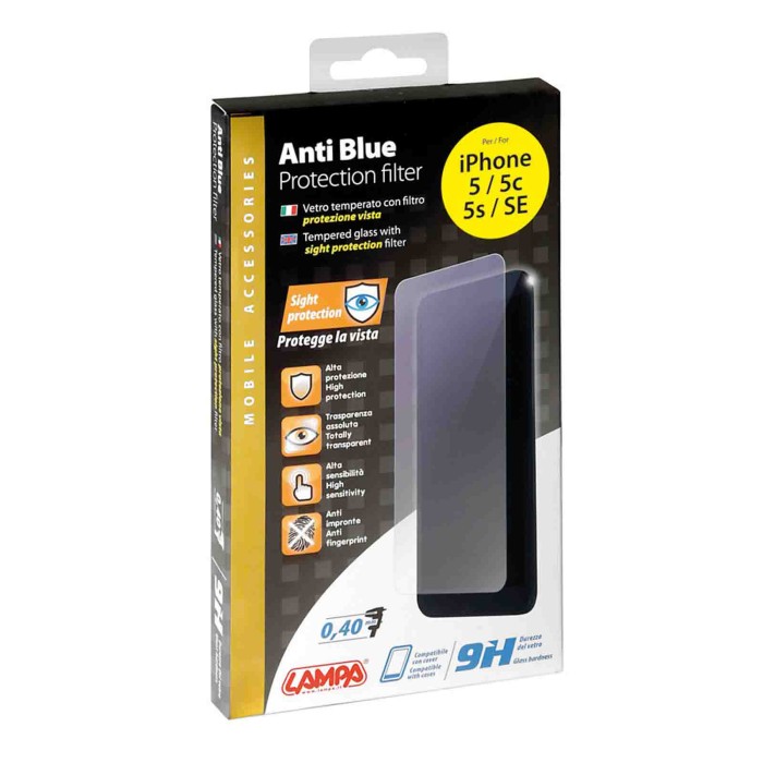 P15102-K-01.JPG Anti Blue Vetro Temperato Con Filtro Protezione Vista Apple Iphone 5/5c/5s/se Protezioni Schermo