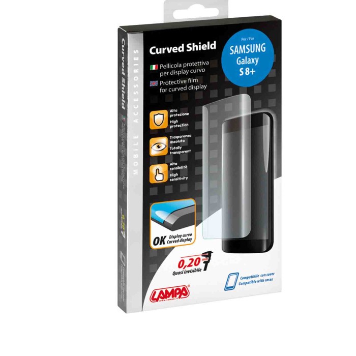 P15317-C-01.JPG Curved Shield Pellicola Protettiva Per Display Curvi Samsung Galaxy S8+ Curved Shield Pellicola Protettiva Per D