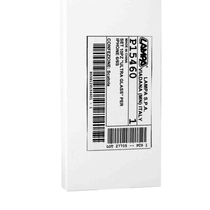 P15460-S-01.JPG Ultra Glass Vetro Temperato Ultra Sottile Set 10 Pz Apple Iphone 6/6s Ultra Glass Vetro Temperato Ultra Sottile