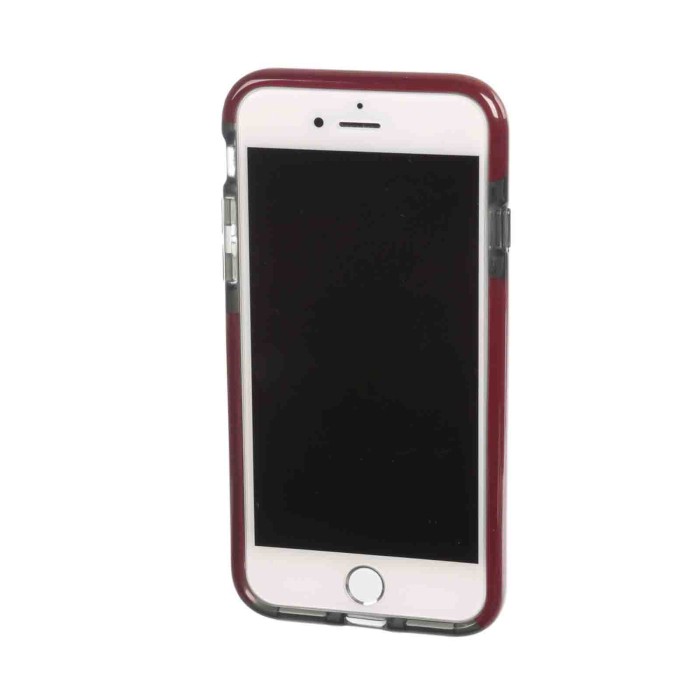 P15501-S-02.JPG Alpha Guard Cover Ultra Protettiva Anti Shock Flessibile Apple Iphone 7/8 Fumè/rosso Custodie E Cover