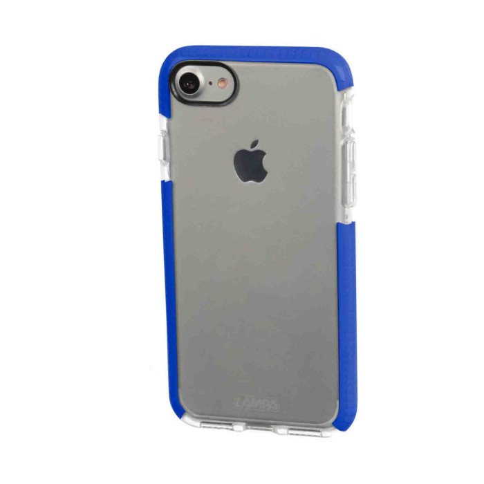 P15503-S-01.JPG Alpha Guard Cover Ultra Protettiva Anti Shock Flessibile Apple Iphone 7/8 Trasparente/blu Custodie E Cover