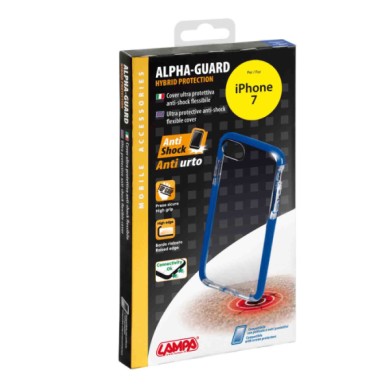 P15503-S-05.JPG Alpha Guard Cover Ultra Protettiva Anti Shock Flessibile Apple Iphone 7/8 Trasparente/blu Custodie E Cover