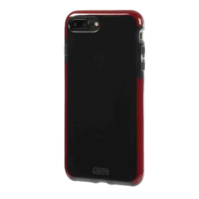P15506-S-01.JPG Alpha Guard Cover Ultra Protettiva Anti Shock Flessibile Apple Iphone 7 Plus/8 Plus Fumè/rosso Custodie E Cover