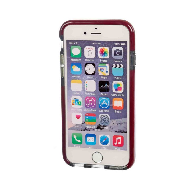 P15511-S-02.JPG Alpha Guard Cover Ultra Protettiva Anti Shock Flessibile Apple Iphone 6/6s Fumè/rosso Custodie E Cover
