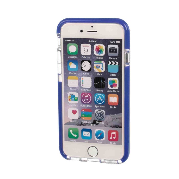 P15513-S-02.JPG Alpha Guard Cover Ultra Protettiva Anti Shock Flessibile Apple Iphone 6/6s Trasparente/blu Custodie E Cover