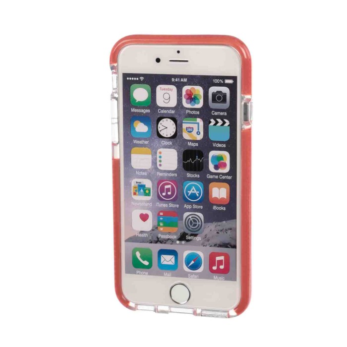 P15514-S-02.JPG Alpha Guard Cover Ultra Protettiva Anti Shock Flessibile Apple Iphone 6/6s Trasparente/rosa Custodie E Cover