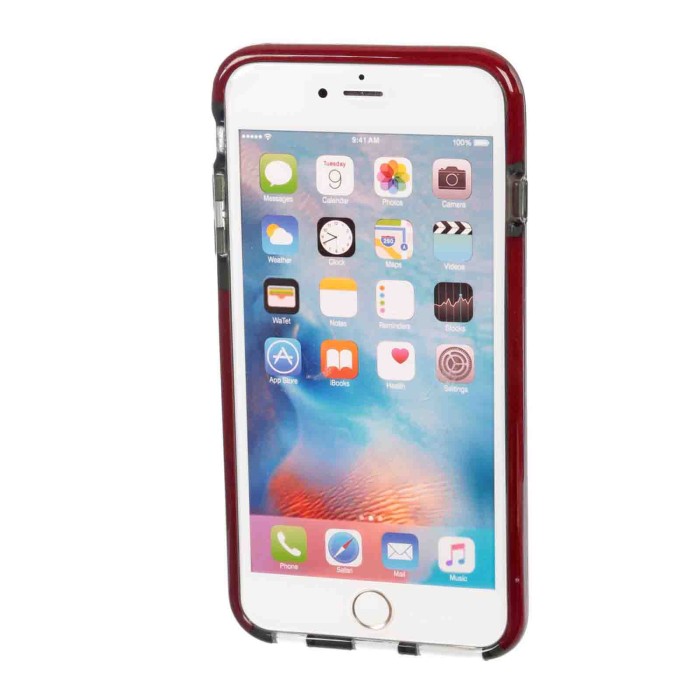 P15516-S-02.JPG Alpha Guard Cover Ultra Protettiva Anti Shock Flessibile Apple Iphone 6 Plus/6s Plus Fumè/rosso Custodie E Cover