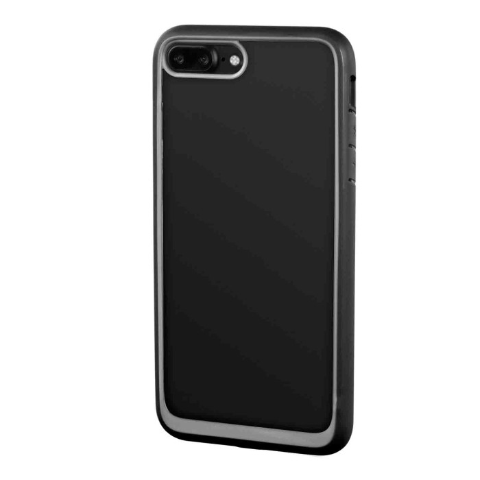 P15533-S-01.JPG Prime Cover Protettiva Con Cornice Colorata Apple Iphone 7 Plus/8 Plus Trasparente/nero Custodie E Cover