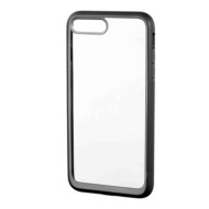Prime Cover Protettiva Con Cornice Colorata Apple Iphone 7 Plus/8 Plus Trasparente/nero Custodie E Cover