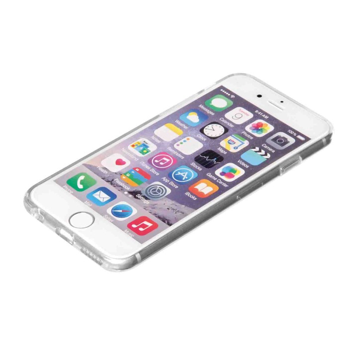 P15752-S-01.JPG Clear Cover Cover Trasparente Rigida Con Cornice In Gomma Apple Iphone 6/6s Custodie E Cover