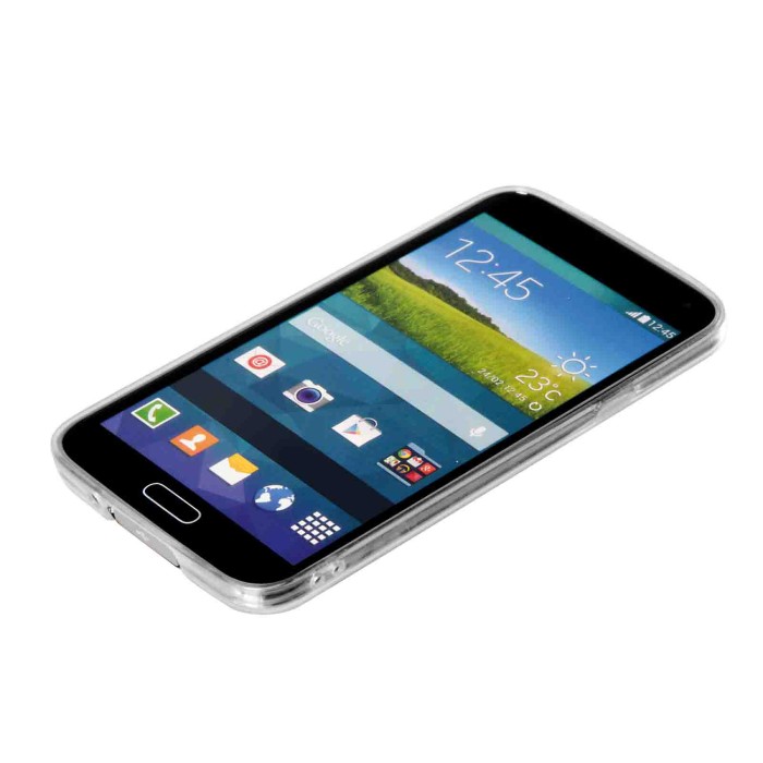 P15764-S-01.JPG Clear Cover Cover Trasparente Rigida Con Cornice In Gomma Samsung Galaxy S5/s5 Neo Custodie E Cover