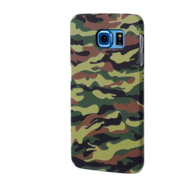 P15911-S-01.JPG Stylish Cover Gommata Sottile Samsung Galaxy S6 Green Camo Stylish Cover Gommata Custodie E Cover