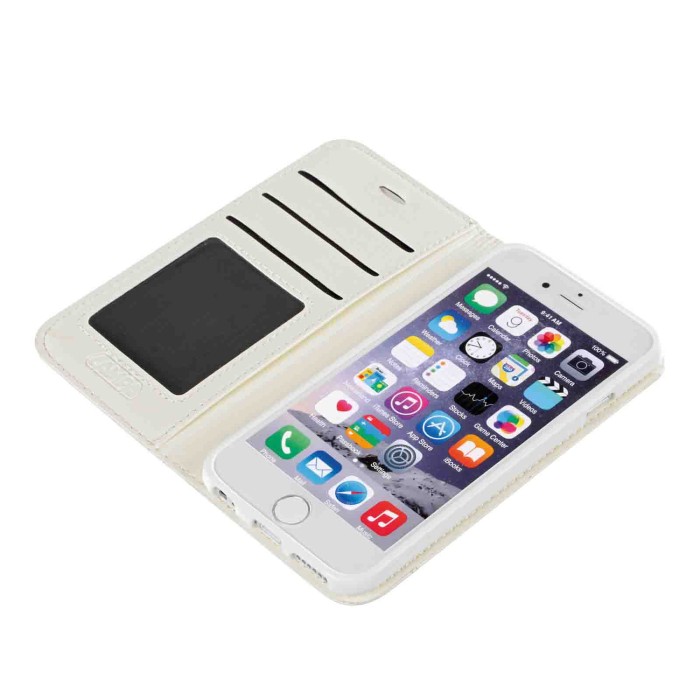 P15976-S-04.JPG Wallet Folio Case Cover A Libro Apple Iphone 6/6s Bianco Custodie E Cover