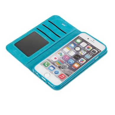 P15979-S-04.JPG Wallet Folio Case Cover A Libro Apple Iphone 6/6s Turchese Custodie E Cover