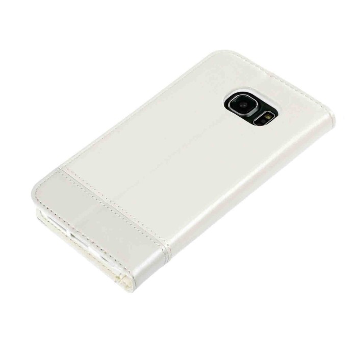 P15986-S-01.JPG Wallet Folio Case Cover A Libro Samsung Galaxy S6 Edge Bianco Custodie E Cover