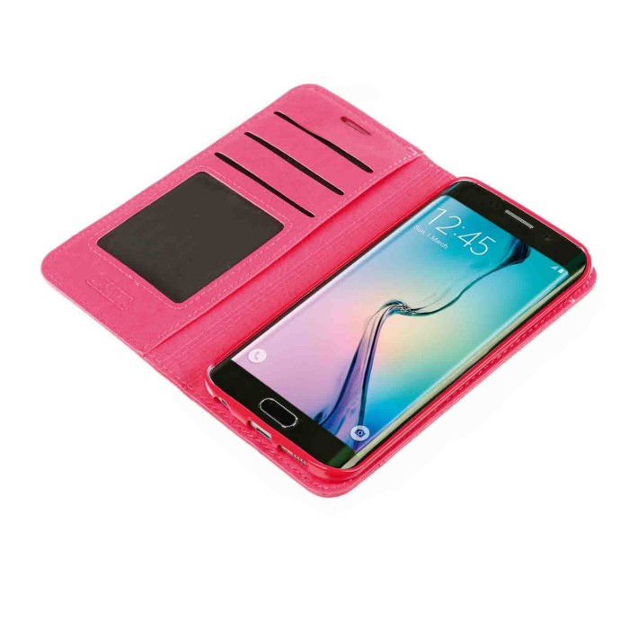 P15987-S-04.JPG Wallet Folio Case Cover A Libro Samsung Galaxy S6 Edge Cherry Custodie E Cover