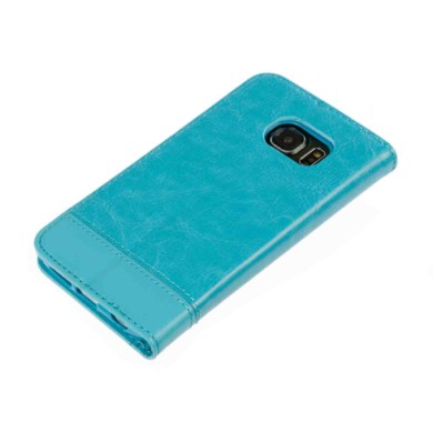 P15989-S-01.JPG Wallet Folio Case Cover A Libro Samsung Galaxy S6 Edge Turchese Custodie E Cover
