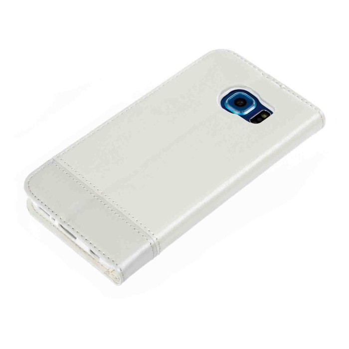 P15991-S-01.JPG Wallet Folio Case Cover A Libro Samsung Galaxy S6 Bianco Custodie E Cover