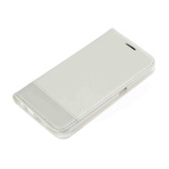 Wallet Folio Case Cover A Libro Samsung Galaxy S6 Bianco Custodie E Cover