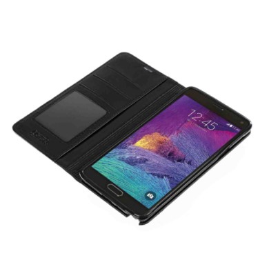 P15995-S-04.JPG Wallet Folio Case Cover A Libro Samsung Galaxy Note 4 Nero Custodie E Cover