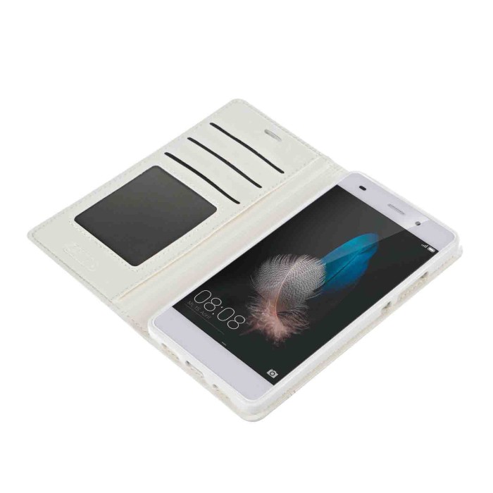 P16013-S-04.JPG Wallet Folio Case Cover A Libro Huawei P8 Lite Bianco Custodie E Cover
