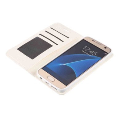 P16023-S-06.JPG Wallet Folio Case Cover A Libro Samsung Galaxy S7 Bianco Custodie E Cover