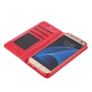 P16025-S-06.JPG Wallet Folio Case Cover A Libro Samsung Galaxy S7 Rosso Custodie E Cover