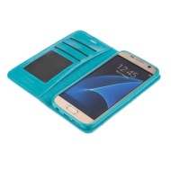 P16026-S-06.JPG Wallet Folio Case Cover A Libro Samsung Galaxy S7 Turchese Custodie E Cover