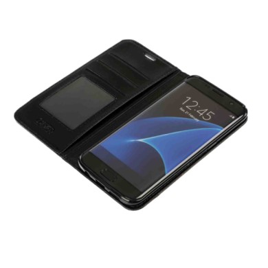 P16027-S-04.JPG Wallet Folio Case Cover A Libro Samsung Galaxy S7 Edge Nero Custodie E Cover