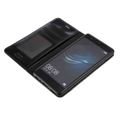 P16038-S-06.JPG Wallet Folio Case Cover A Libro Huawei P9 Nero Wallet Folio Case Cover A Libro In Skeentex Con Funzione Agenda E
