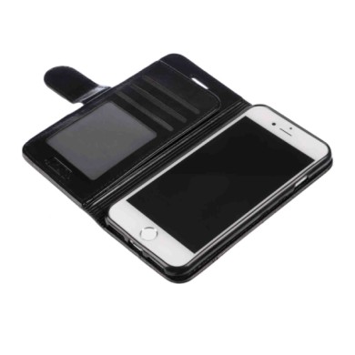 P16050-S-06.JPG Wallet Folio Case Cover A Libro Apple Iphone 7/8 Nero Custodie E Cover