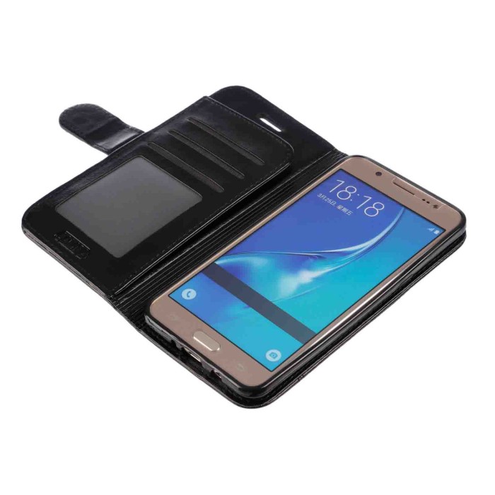 P16074-S-06.JPG Wallet Folio Case Cover A Libro Samsung Galaxy J5 2016 Nero Custodie E Cover