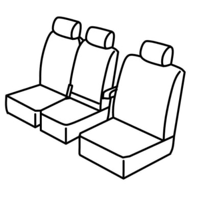 QB13007.JPG Set Coprisedili Superior Grigio/nero Berlingo Van-partner Serie 13000 Coprisedili Su Misura
