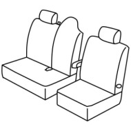 QB30200.JPG Set Coprisedili Superior Nero/rosso Movano-master Serie 30000 Coprisedili Su Misura Qb30200e