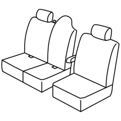 QB30206.JPG Set Coprisedili Superior Nero/rosso Movano-master Serie 30000 Coprisedili Su Misura Qb30206e