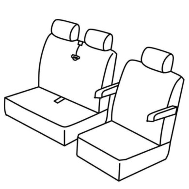 QB37239.JPG Set Coprisedili Superior Beige Volkswagen Transporter T5 Serie 37000 Coprisedili Su Misura