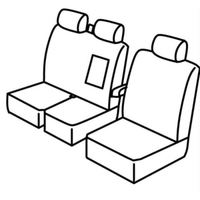QB40002.JPG Set Coprisedili Superior Nero/grigio Iveco Daily Serie 40000 Coprisedili Su Misura Qb40002f
