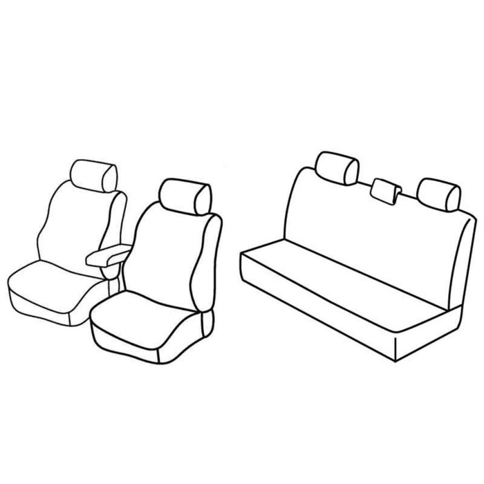 QC14001.JPG Set Coprisedili Superior Beige Dacia Duster Serie 14000 Coprisedili Su Misura Qc14001b