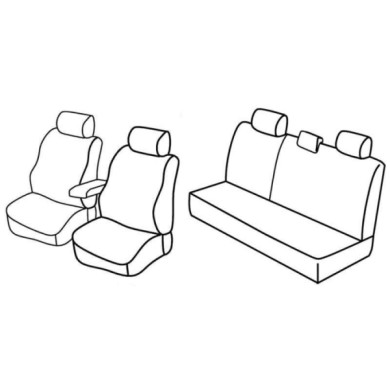 QC14004.JPG Set Coprisedili Superior Grigio/nero Dacia Duster Serie 14000 Coprisedili Su Misura Qc14004c