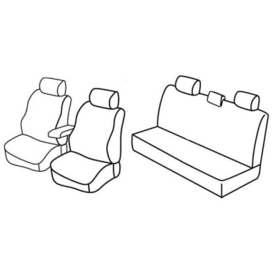 QC14015.JPG Set Coprisedili Superior Nero/rosso Dacia Duster Serie 14000 Coprisedili Su Misura Qc14015e